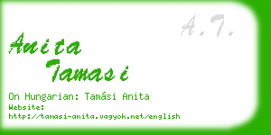 anita tamasi business card